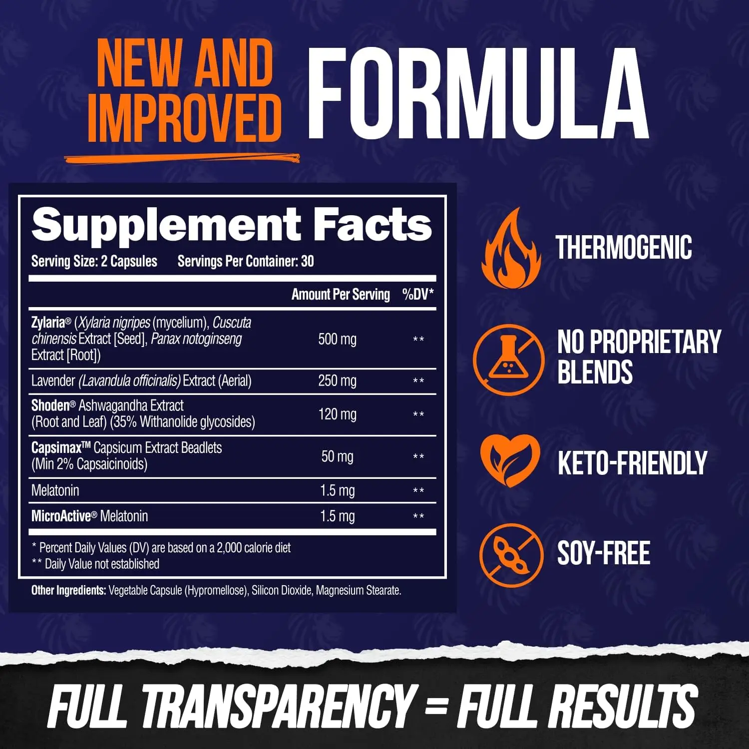 Alpha Lion Night Burn, Sleep Aid Capsules